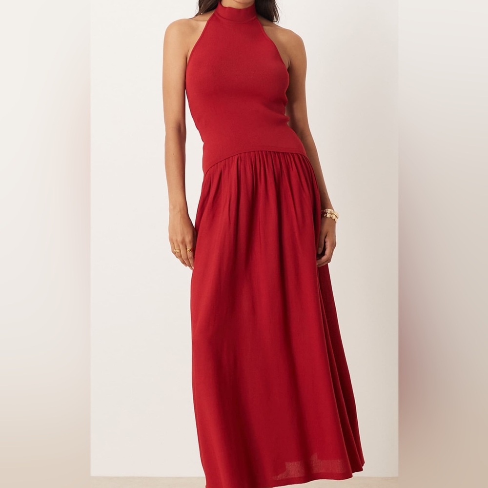 Mango Red Maxi Dress